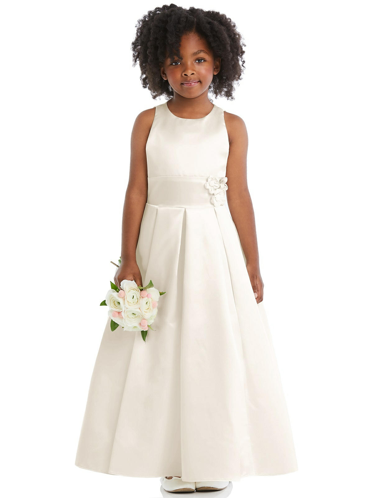 Dessy Flower Girl Dress FL4073 in Ivory