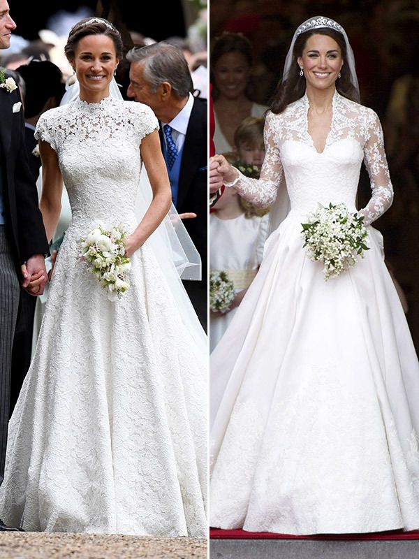 A Royal Wedding dress for me? Pippa and Kate Middleton show us how ...