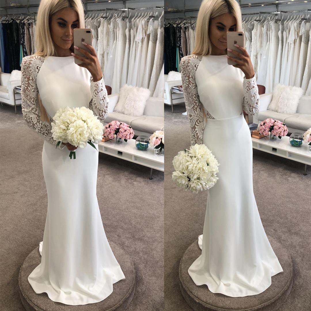 casual wedding dresses with sleeves