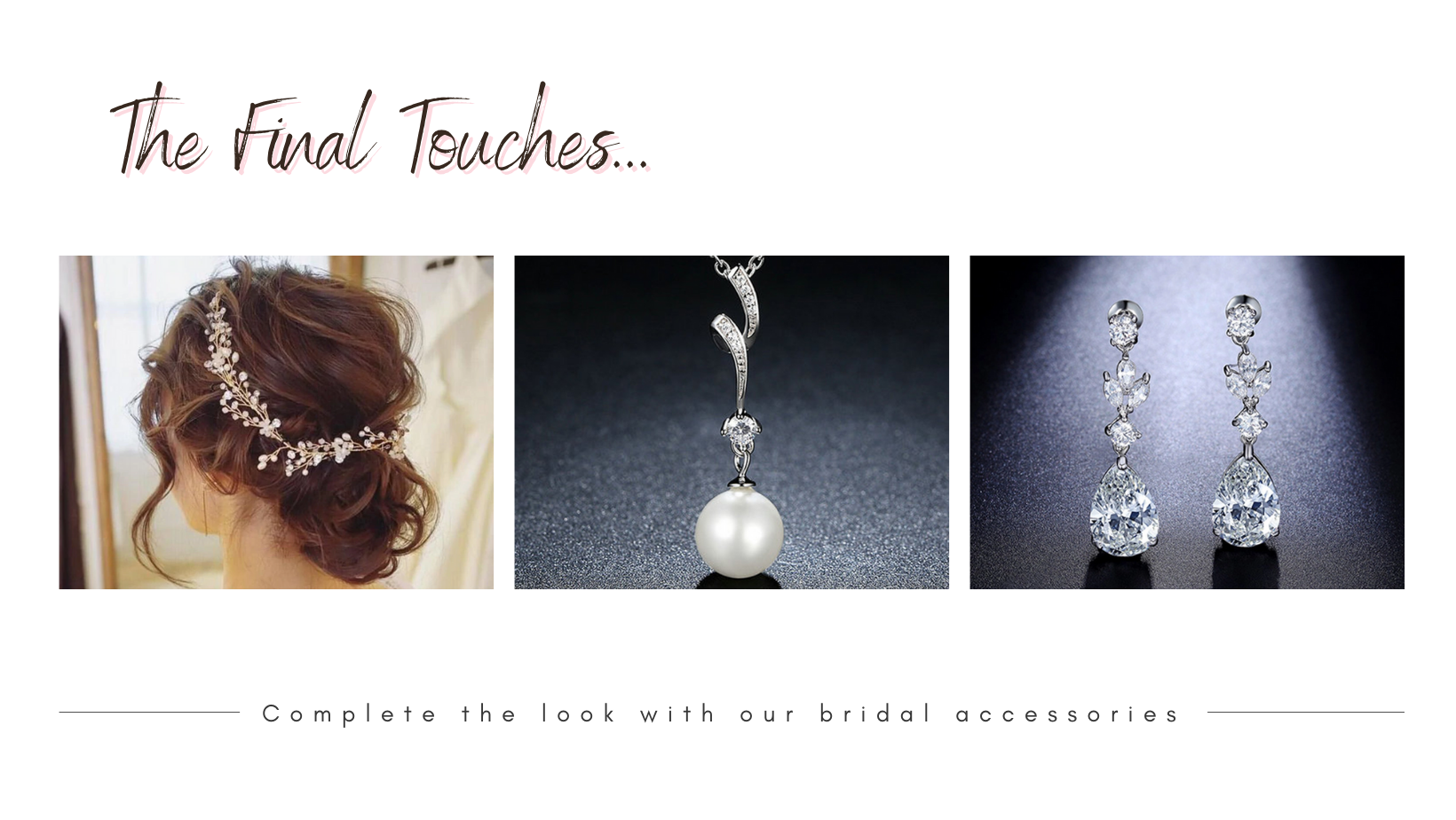Bridal and Formal Jewellery Sets, Headpieces, Earrings, Necklaces, Bracelets and Rings at Fashionably Yours