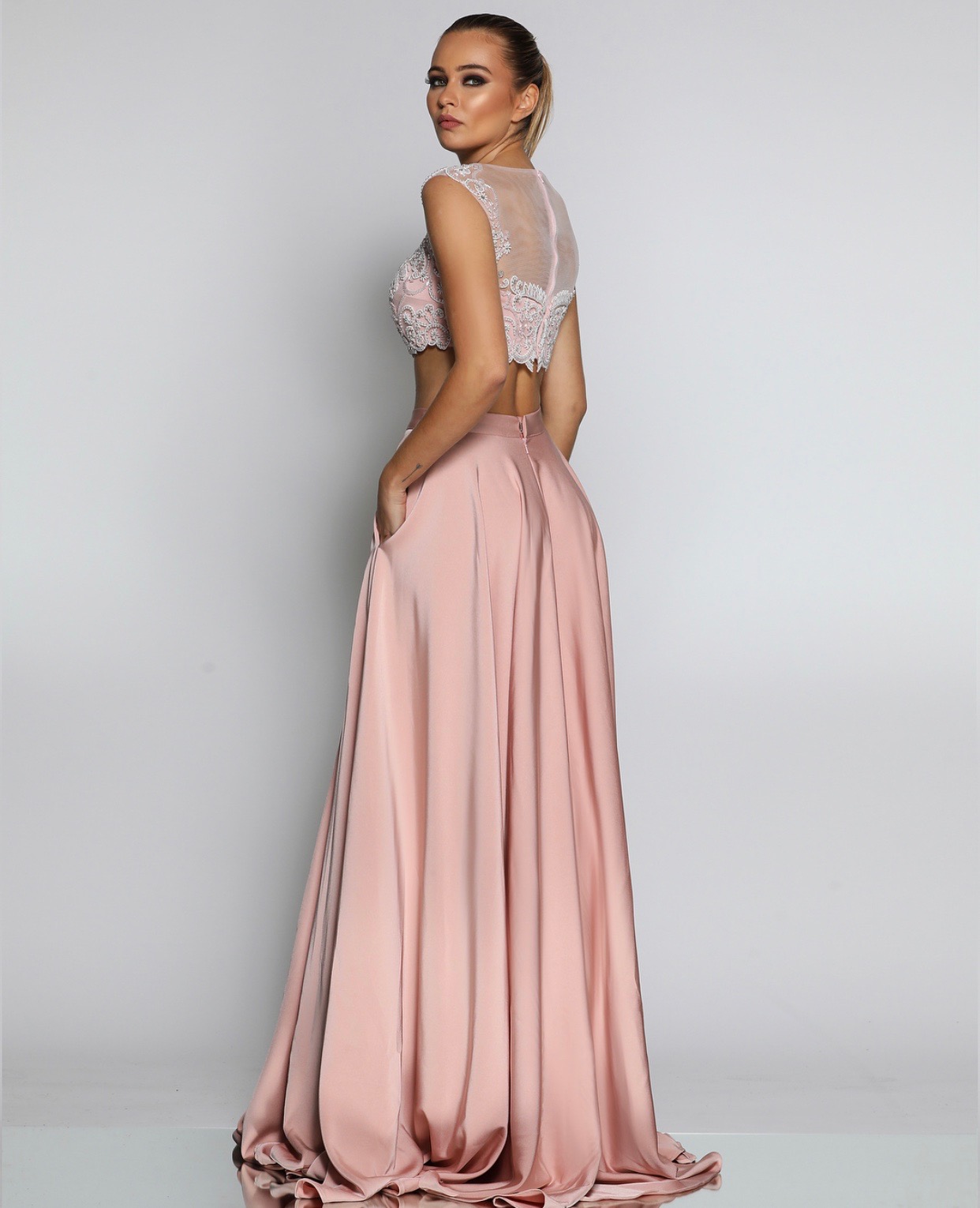 2 piece sales elegant dress