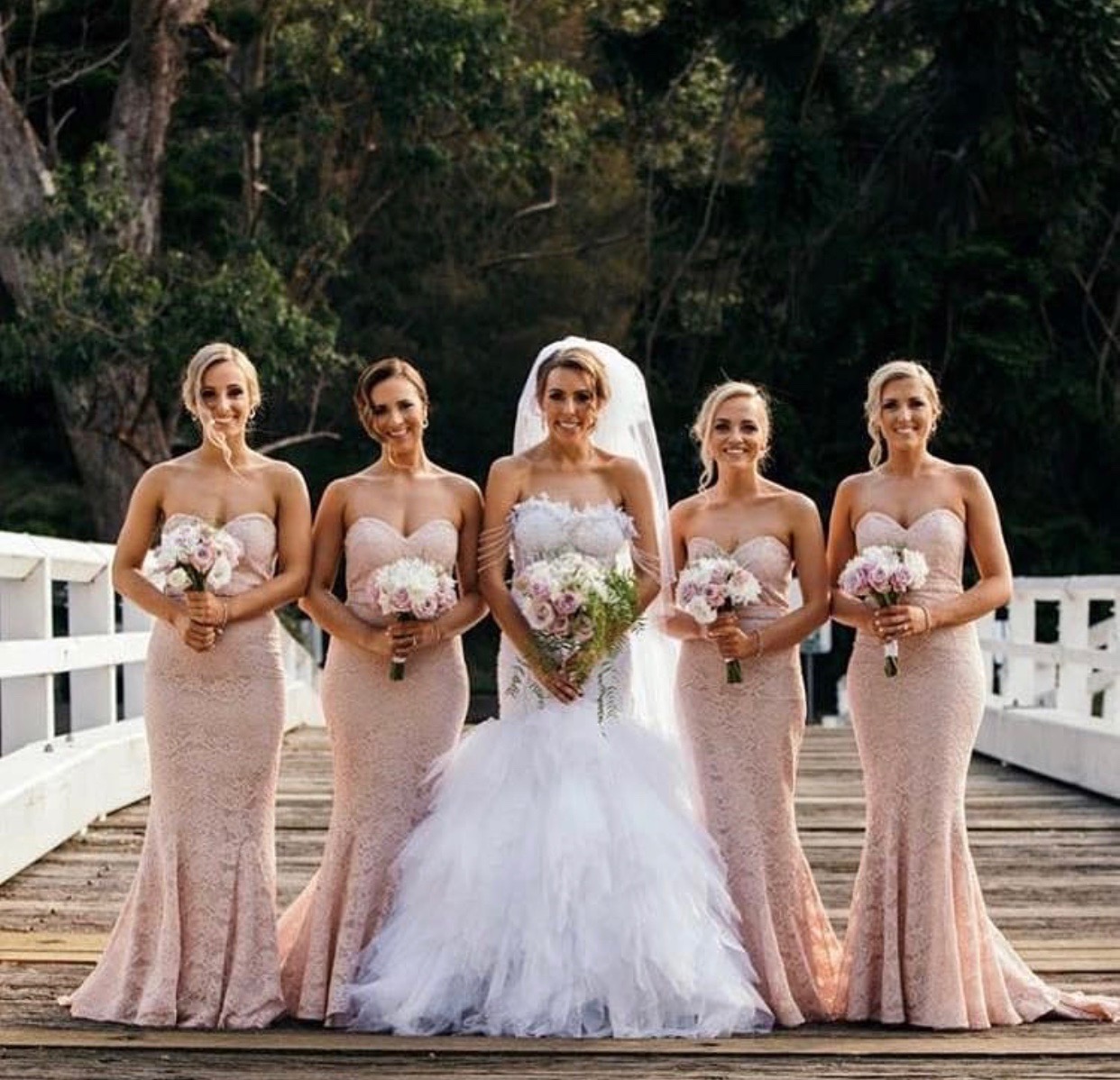 peach and burgundy bridesmaid dresses