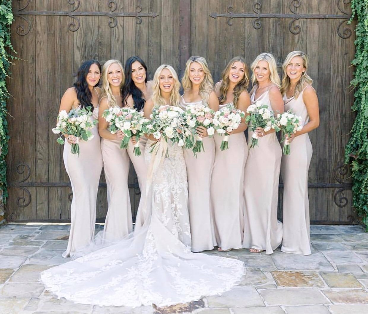 cream bridesmaid dresses