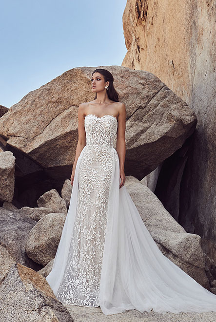 Wedding Gowns with Detachable Overskirts Fashionably Yours Bridal Formal Wear