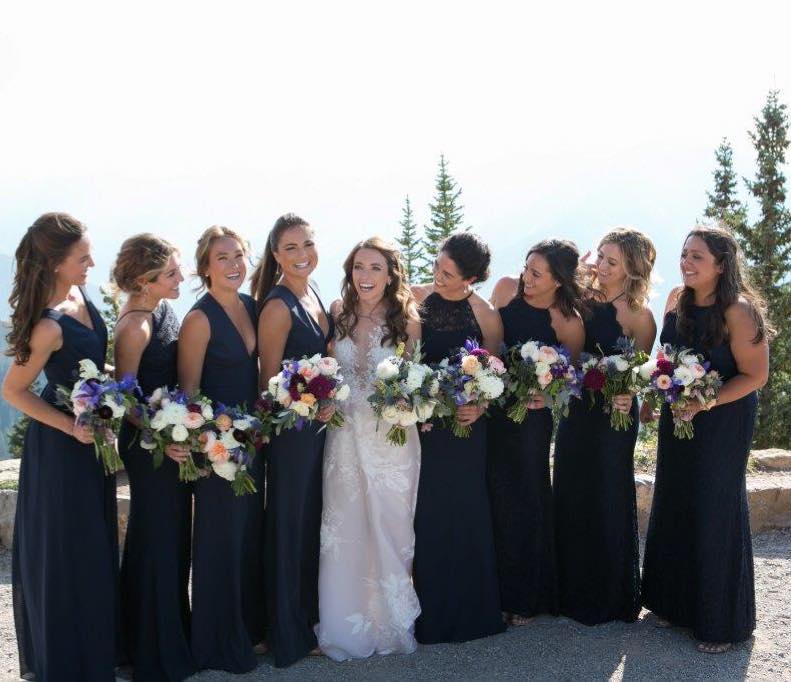 dessy midnight blue bridesmaid dresses