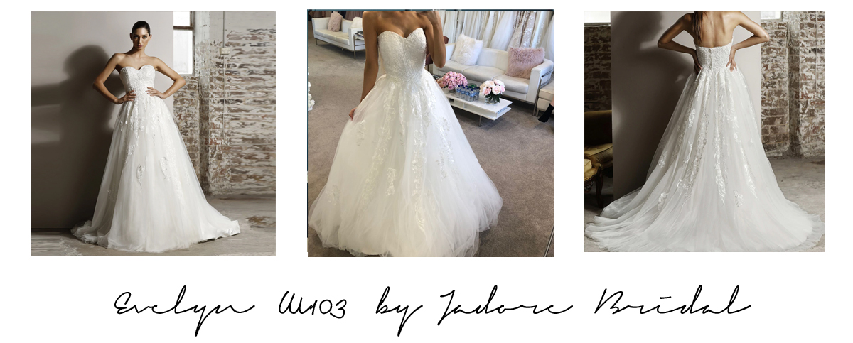 Evelyn Wedding Dress W103 by Jadore Bridal Modern Bridal Gown Sydney Bridal Boutique Australia 