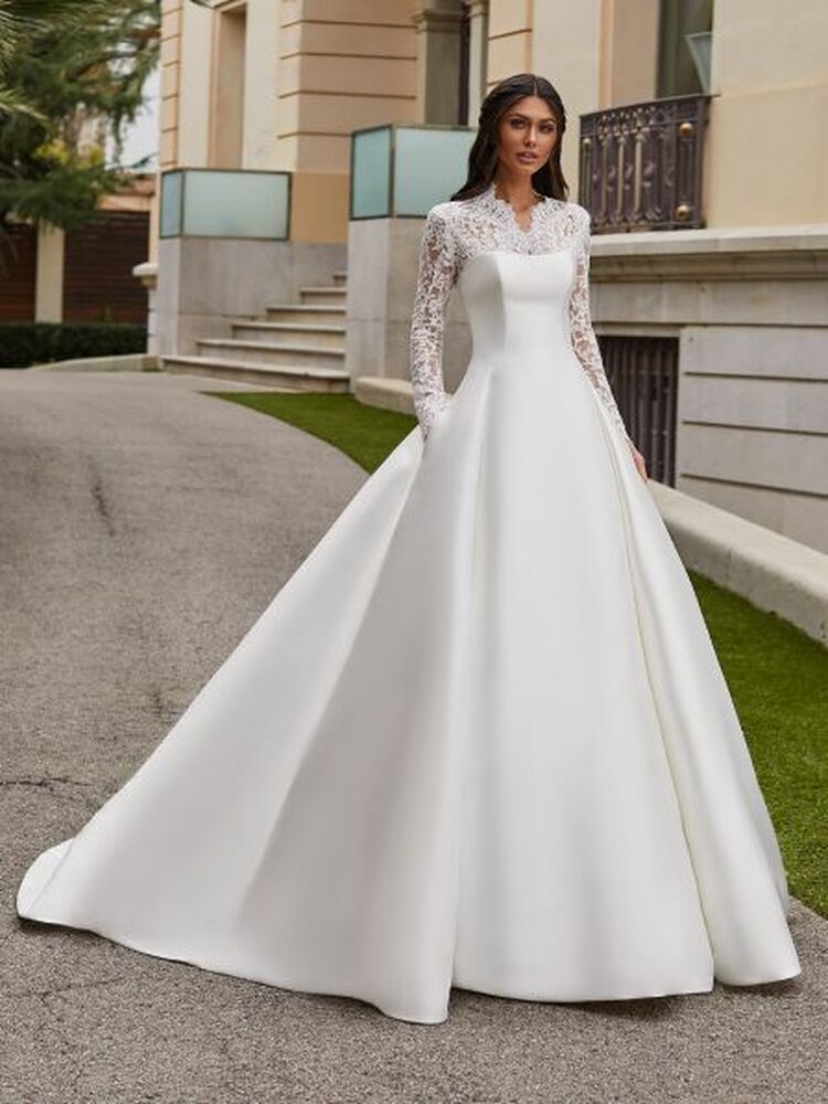 Jory A-line Kelly Wedding Gown By Pronovias