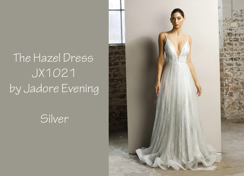 The Hazel JX1021 by Jadore Evening Silver School Formal Dress Bridesmaids Dress