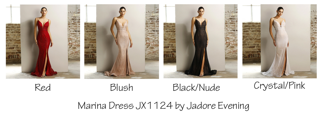 Marina Dress JX1124 Blush Jadore EVening 