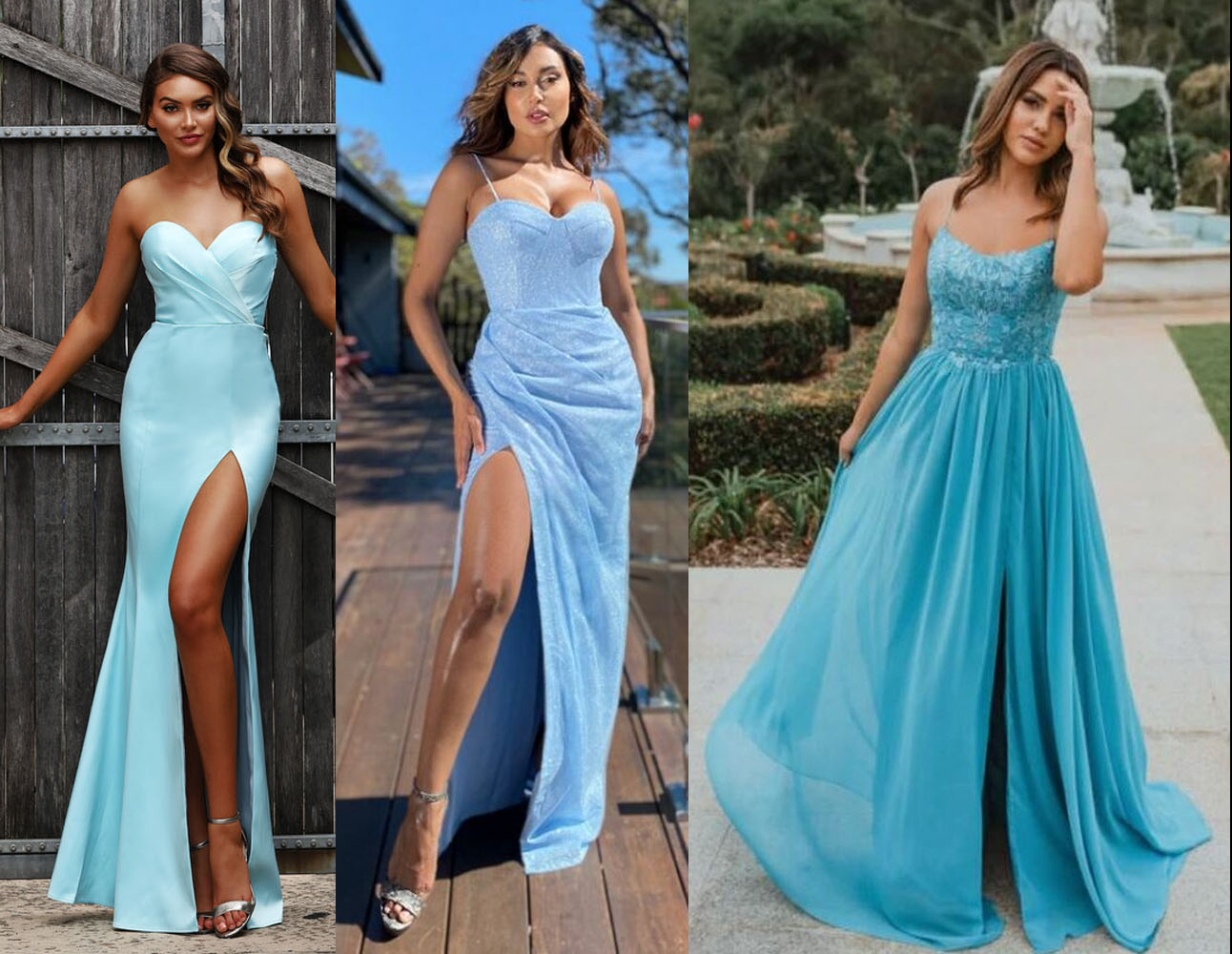 Light Blue Formal Dresses Online Australia at Fashionably Yours Bridal & Evening Store