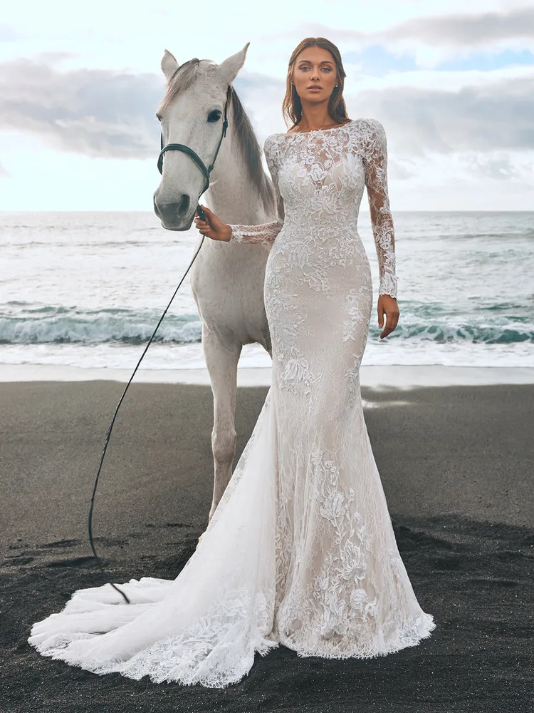 Top 10 Mermaid Wedding Dresses with Sleeves | The Bridal Finery