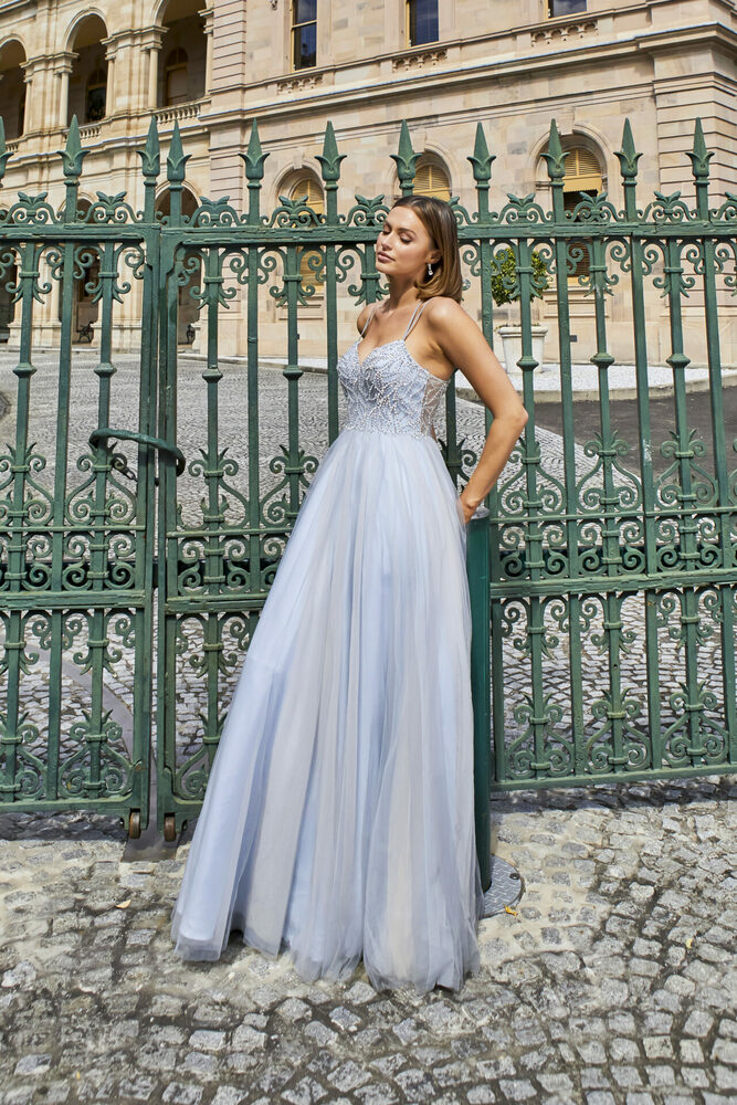 Yasmin Crystal Bodice Formal Dress