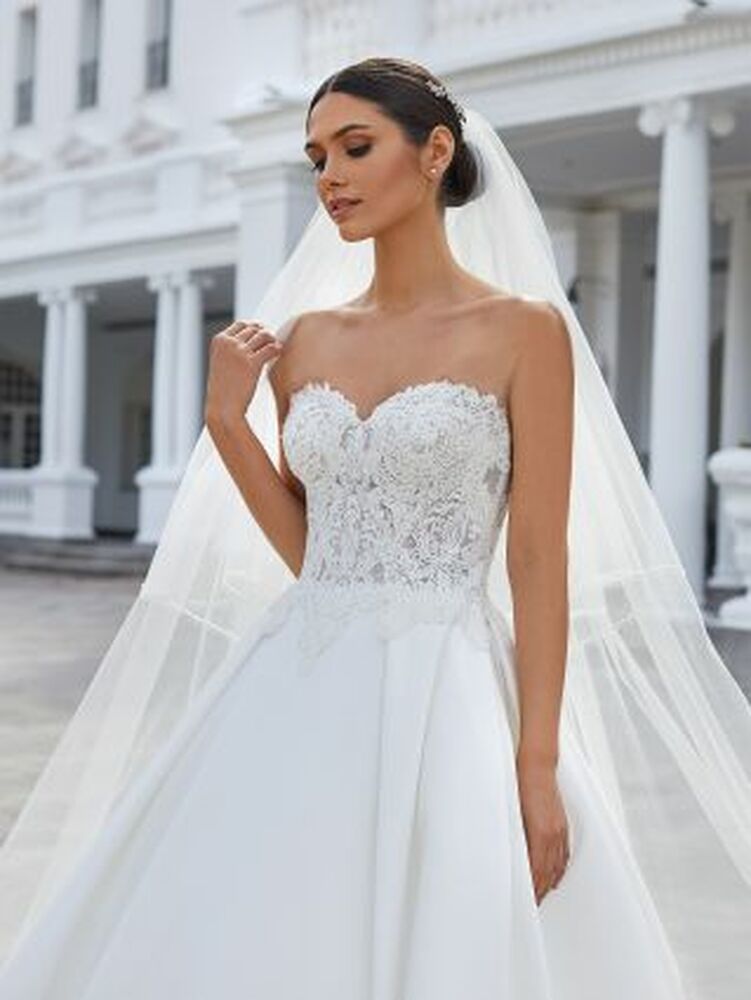 Faye Strapless Ballgown Wedding Gown by Pronovias