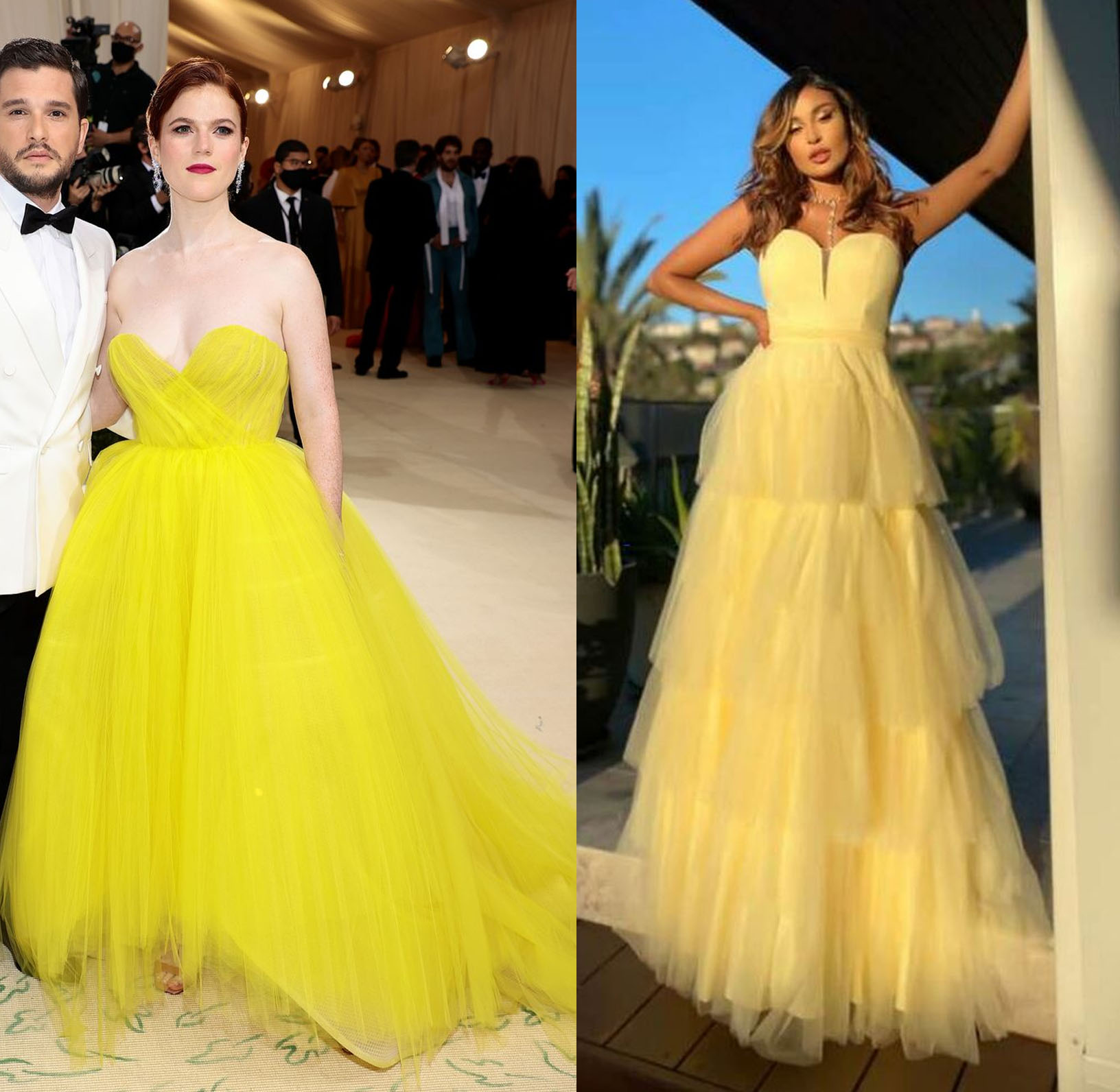 Rose Leslie in Oscar De La Renta Met Gala 2021 & Ivanna JX5022 Ball Gown at Fashionably Yours
