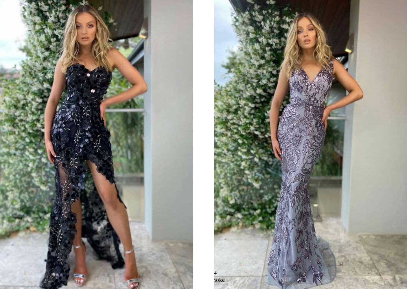 Textures and Patterns Sequin Embellished School Formal and Evening Dresses Australia by Jadore Evening at Fashionably Yours Bridal