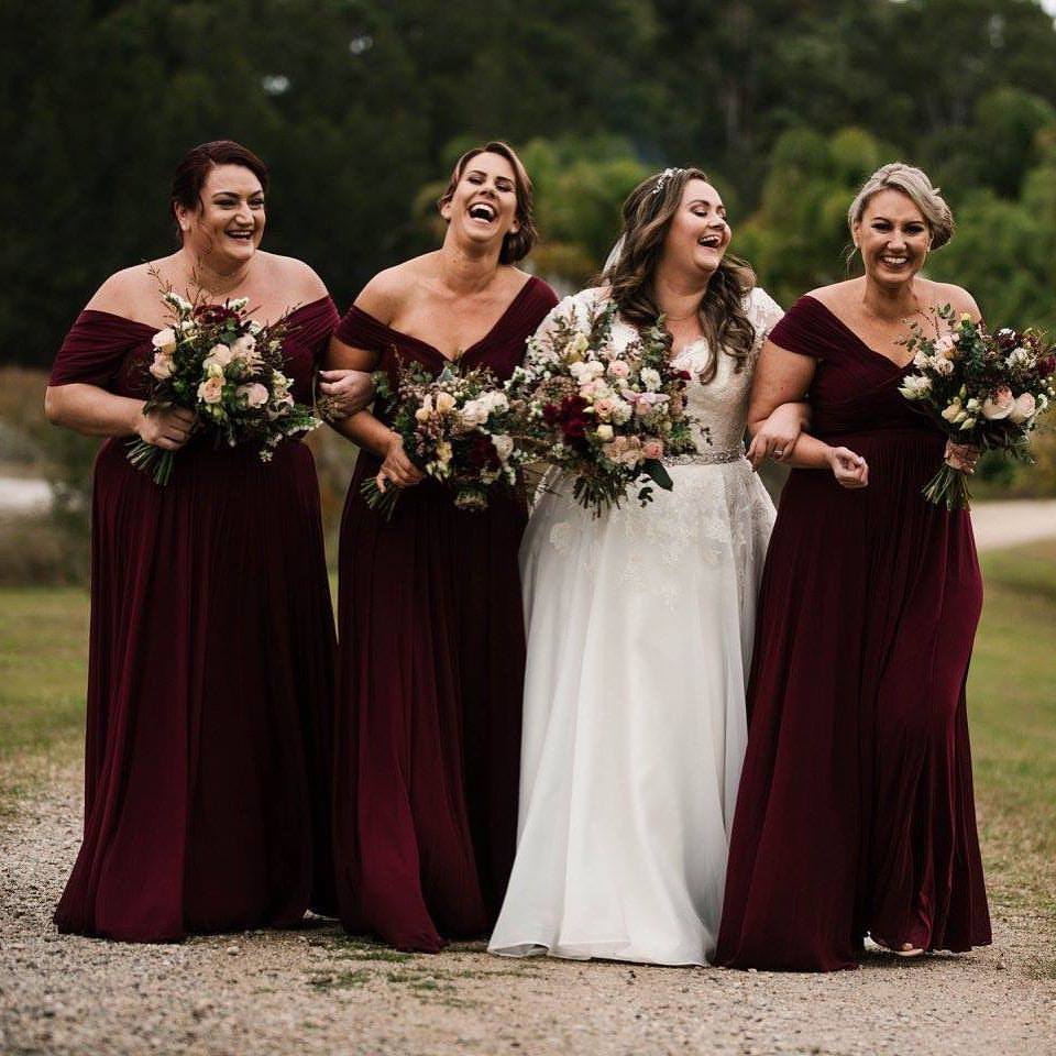 Lizzy Formal Dress By Les Demoiselle Burgundy Jadore Bridesmaids Dresses Sydney Melbourne Adelaide Perth Brisbane Canberra 