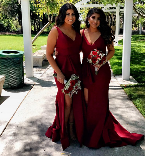Maroon wine dress online